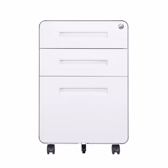 Armário de armazenamento de madeira moderno para flores, escritório doméstico, pedestal móvel de 3 gavetas